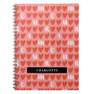Stylist Amour Heart Notebook Valentine Geschenke Notizblock
