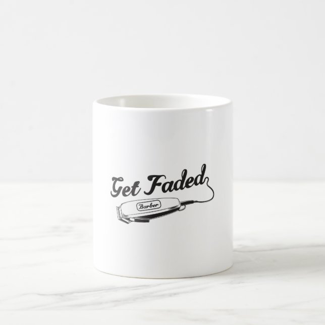 Stylist Barber Faded Friseur Geschenkidee Kaffeetasse (Mittel)
