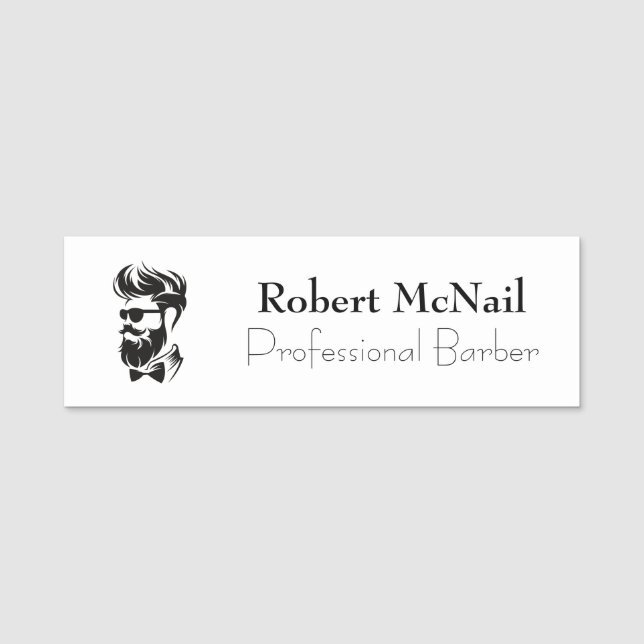 Stylist Beruflich Barber Namensschild (Vorderseite)