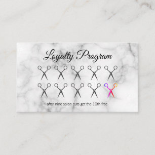 Stylist des Treueprogramms - Marmor Treuekarte