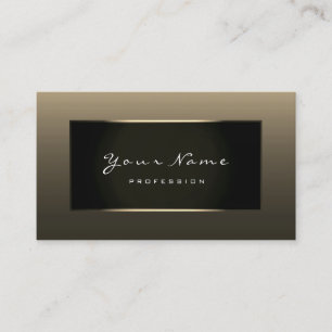 Stylist Fashion Blogge Champagne Imitate Gold Blac Visitenkarte