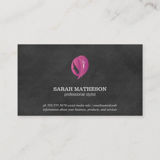 Stylist Flaschengrübe Visitenkarte (Vorderseite)