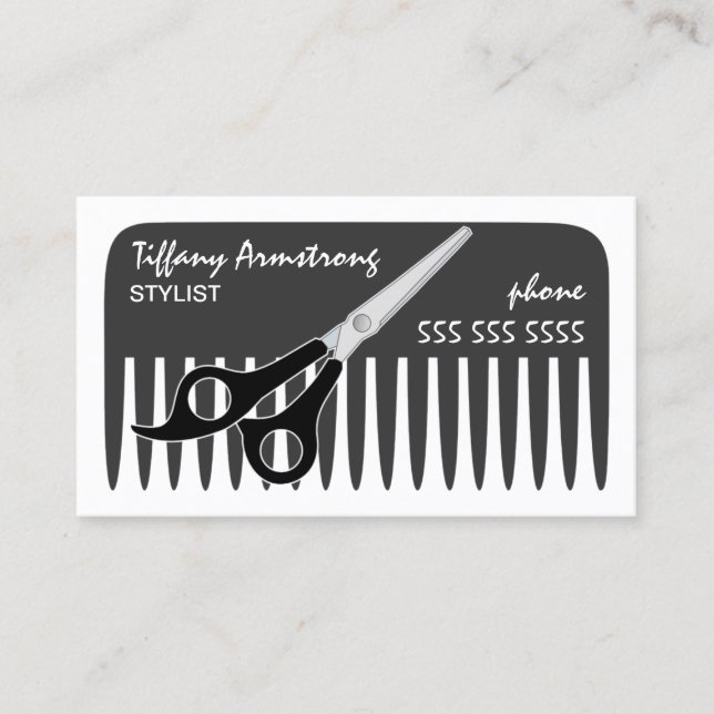 Stylist/Friseur Visitenkarte (Vorderseite)