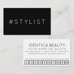 #STYLIST Hashtag Loyalitätskarte Treuekarte