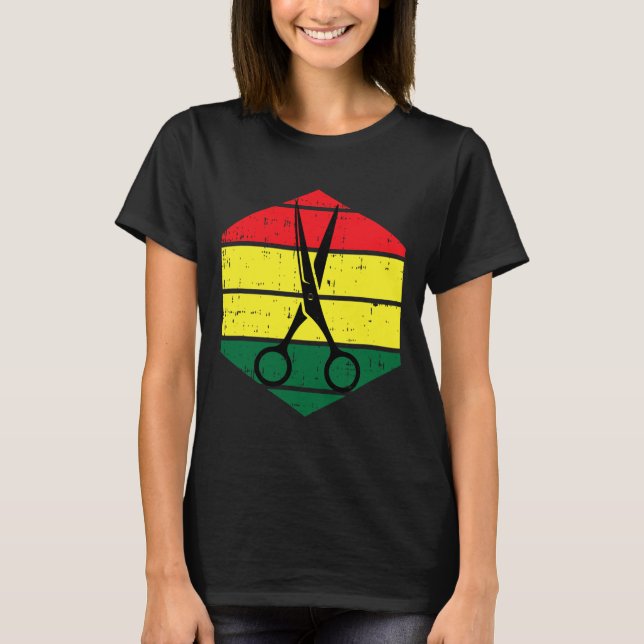 Stylist Juneteenth Blm Black History Hairdres T-Shirt (Vorderseite)