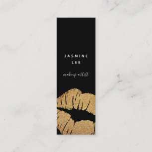Stylist-Make-upkünstler-Minimalistlippen des Chic Mini Visitenkarte