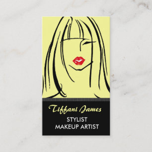 Stylist-/Makeup-Künstler-Visitenkarten Visitenkarte