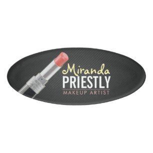 Stylist Modern Makeup Artist Beauty Salon Lipstick Namenschild