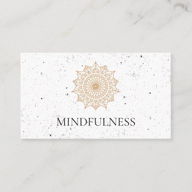 Stylist Naturmuster Fekklame Textur Visitenkarte (Vorderseite)