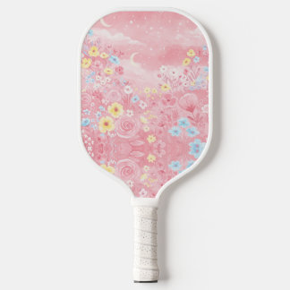 Stylist Pink Floral Pickleball Paddel Pickleball Schläger