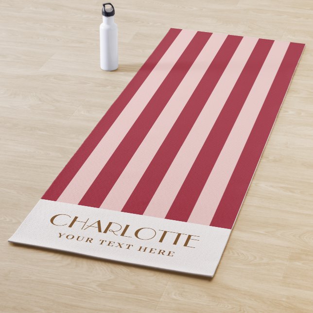 Stylist Streifen Personalisierte Geschenke Monogra Yogamatte (Beispiel)