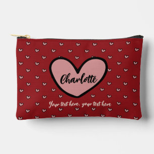 Stylist Süßes Rotes Herz Muster Geschenke Zubehörtasche