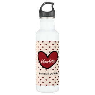 Stylist Sweet Heart Personalisierte Geschenke Vorl Edelstahlflasche
