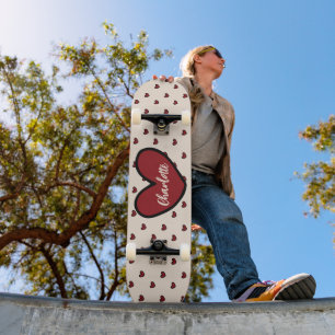 Stylist Sweet Heart Personalisierte Geschenke Vorl Skateboard