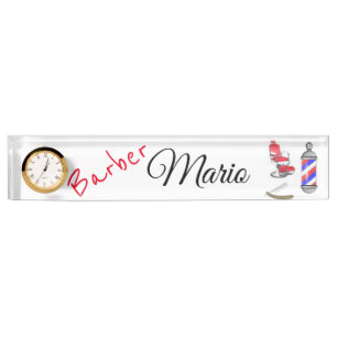 Stylist und Barbers Nail Salon Namplate Namensplakette