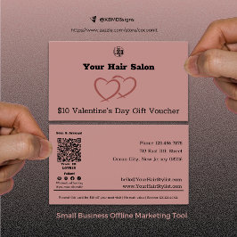 Stylist Valentinstag Geschenk $10 Gutscheinkarte