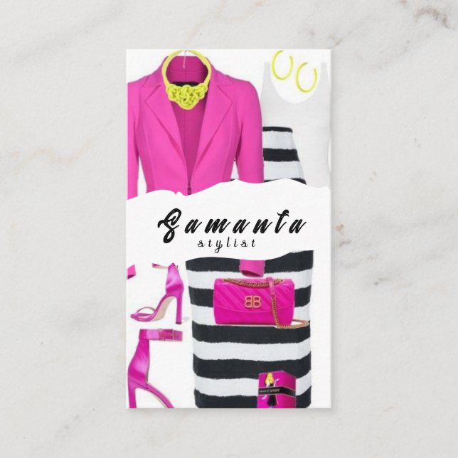 Stylist-Visitenkarte Visitenkarte (Vorderseite)