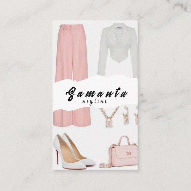 Stylist-Visitenkarte Visitenkarte (Vorderseite)