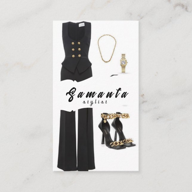 Stylist-Visitenkarte Visitenkarte (Vorderseite)