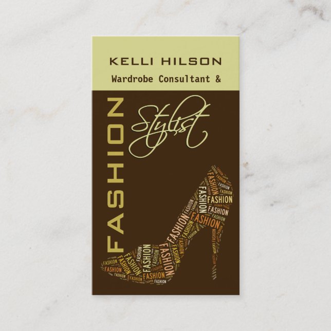 Stylist-Visitenkarten Visitenkarte (Vorderseite)