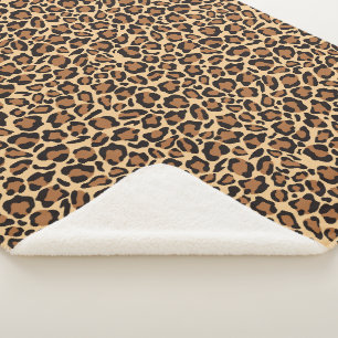 Stylista Leopard Print Pattern Sherpadecke