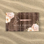 Stylistische Rose Gold Schere Rustikal Visitenkarte<br><div class="desc">Stylistische Rose Gold Schissor Geometric Romantic Floral Hair Salon Business Cards.</div>