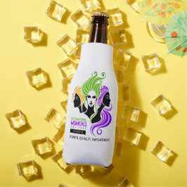 Stylized Colorful Trio of Women IWD 2025 Flaschenkühler