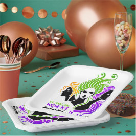 Stylized Colorful Trio of Women IWD 2025 Pappteller