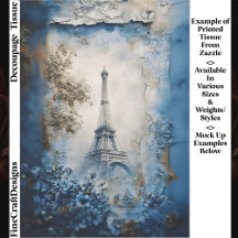 Stylized Eiffel Tower Paris Collage FE1 Decoupage