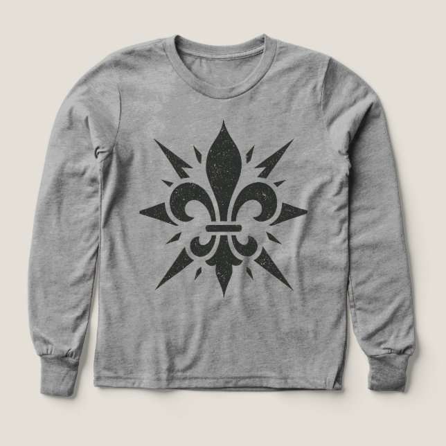 "Stylized Fleur-de-lis" T-Shirt (Design Vorderseite)