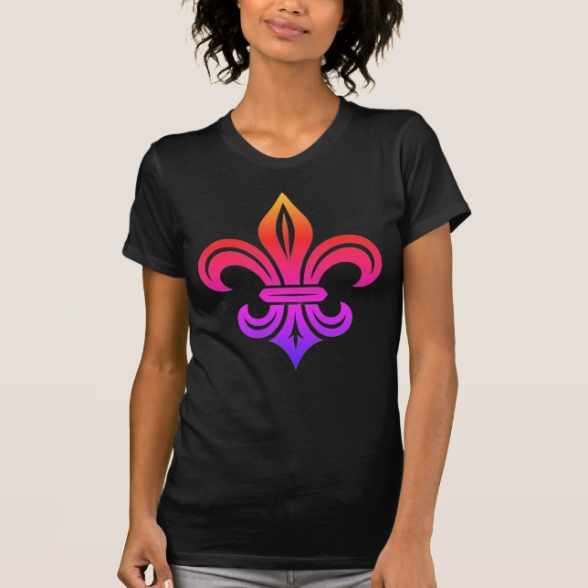 "Stylized Fleur-de-lis" T-Shirt (Vorderseite)