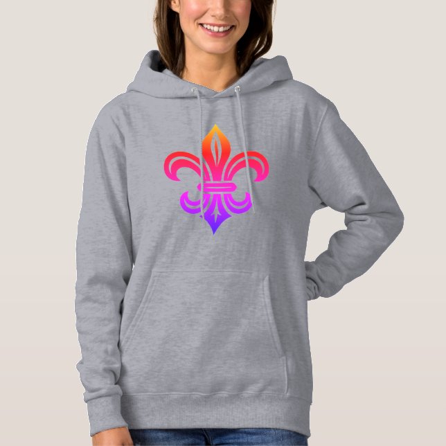 "Stylized Fleur-de-lis" T-Shirt Hoodie (Vorderseite)