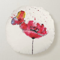 Stylized malte Watercolormohnblumen-Blume