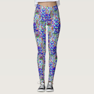 STYLIZIERTES FLÜSSIGES ABSTRAKT LEGGINGS
