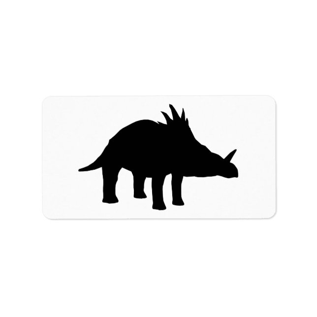 Styracosaurus Dino Dinosaur Adressaufkleber (Vorne)