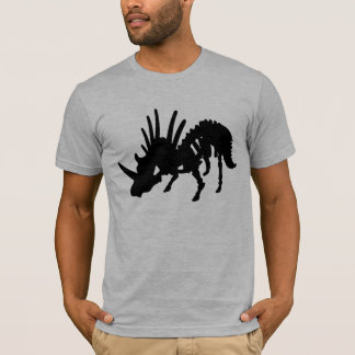 Styracosaurus-Dinosaurier-Skelett-Schwarzes T-Shirt