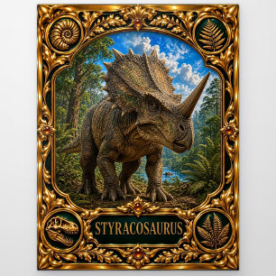 Styracosaurus, Juwelen-Erbstück Kunst Postkarte