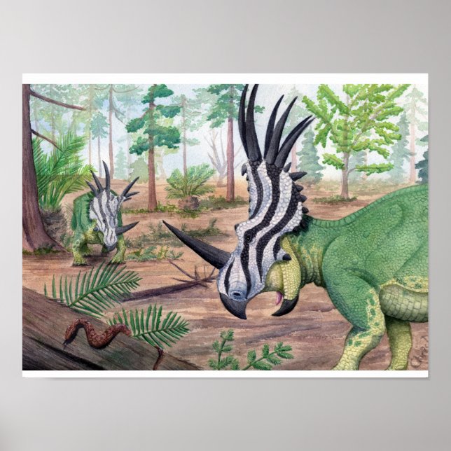 Styracosaurus Print Poster (Vorne)