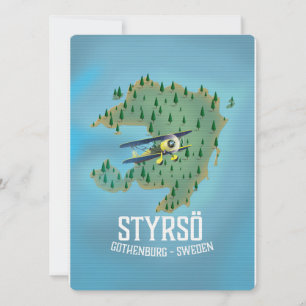 Styrsö, Schweden Reiseplakat.