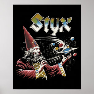 STYX Band Retro 70er Tribute Icons Poster