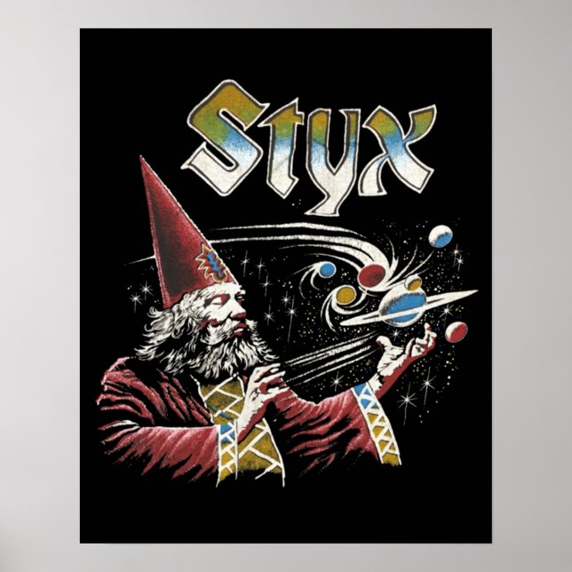 STYX Band Retro 70er Tribute Icons Poster (Vorne)