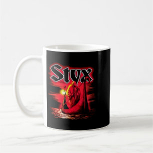 Styx Band Retro ästhetische Fächergestaltung Kaffeetasse