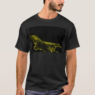 SU 25 Grach sowjetische Frogfoot Flugzeug Sketch T-Shirt