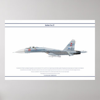 Su-27 Russland 2 Poster
