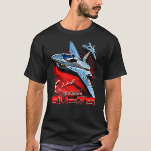 SU-75 Checkmate Stealth Fighter Aircraft T-Shirt