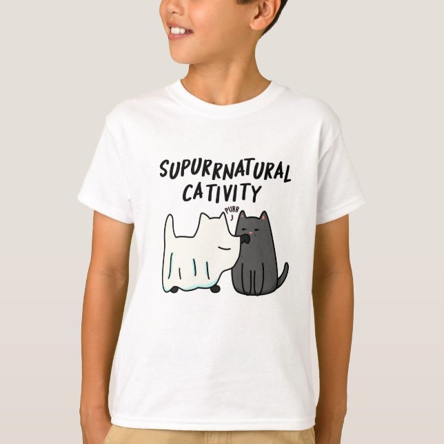 Su-purr-natürliche Kreativität Funny Cat Pun T-Shirt (Vorderseite)