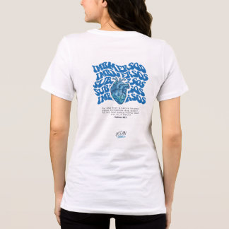 Sub Mer SOS Typografisches T-Shirt | Minimal Abstr Tri-Blend Shirt