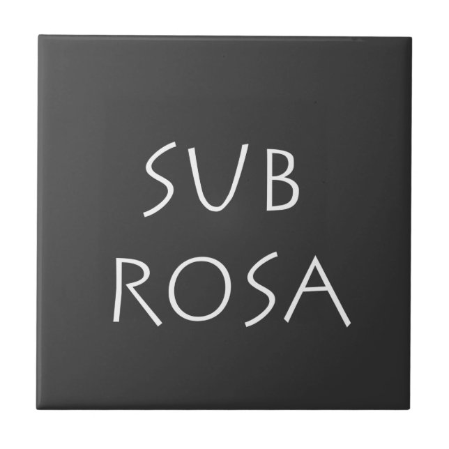 Sub Rosa Fliese (Vorderseite)