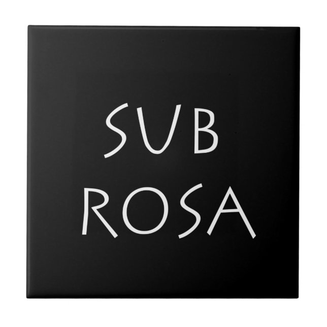 Sub Rosa Fliese (Vorderseite)