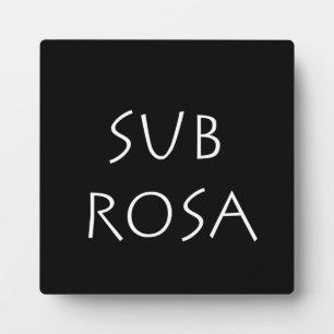 Sub Rosa Fotoplatte